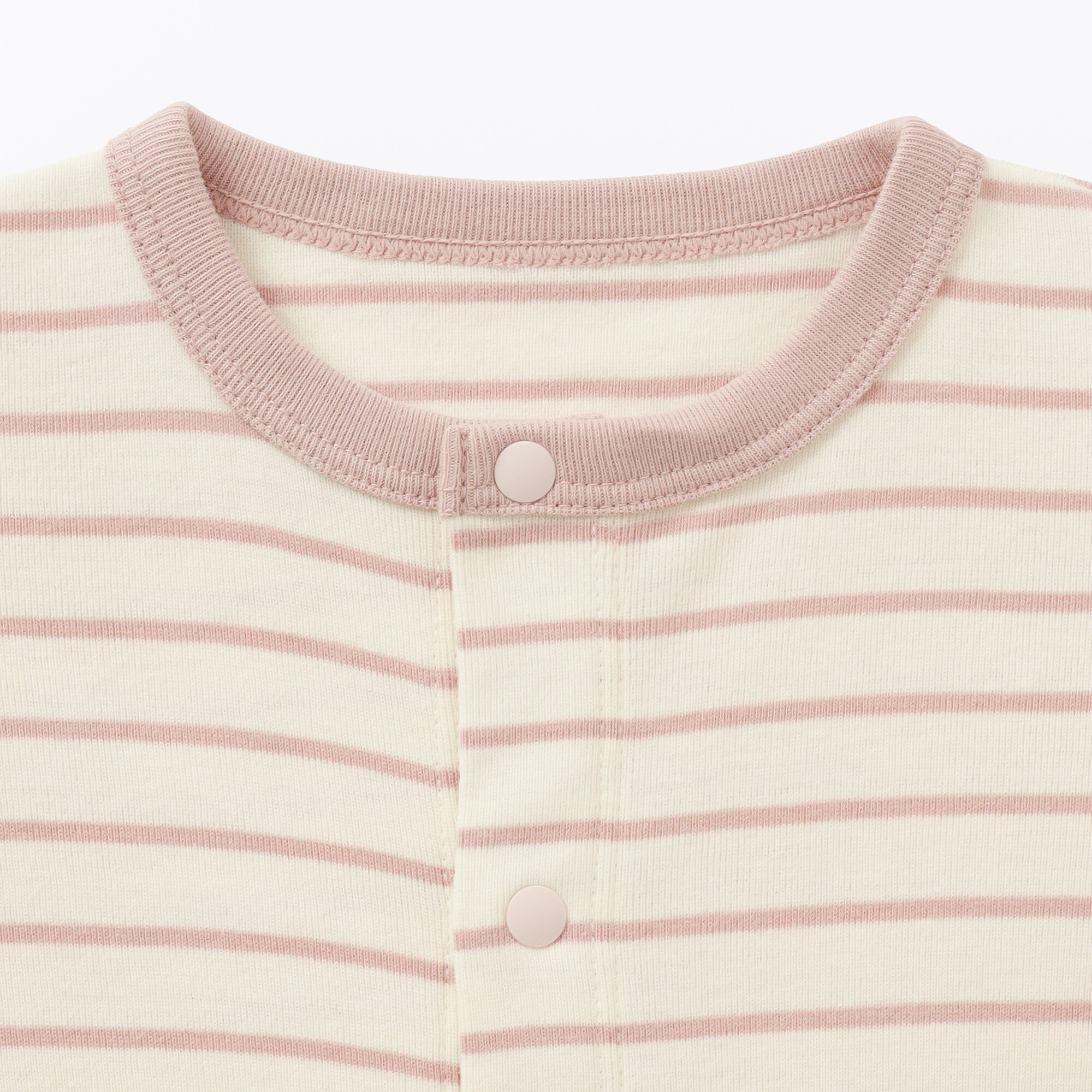 ベビー　脇に縫い目のない起毛フライス編み長袖カバーオール