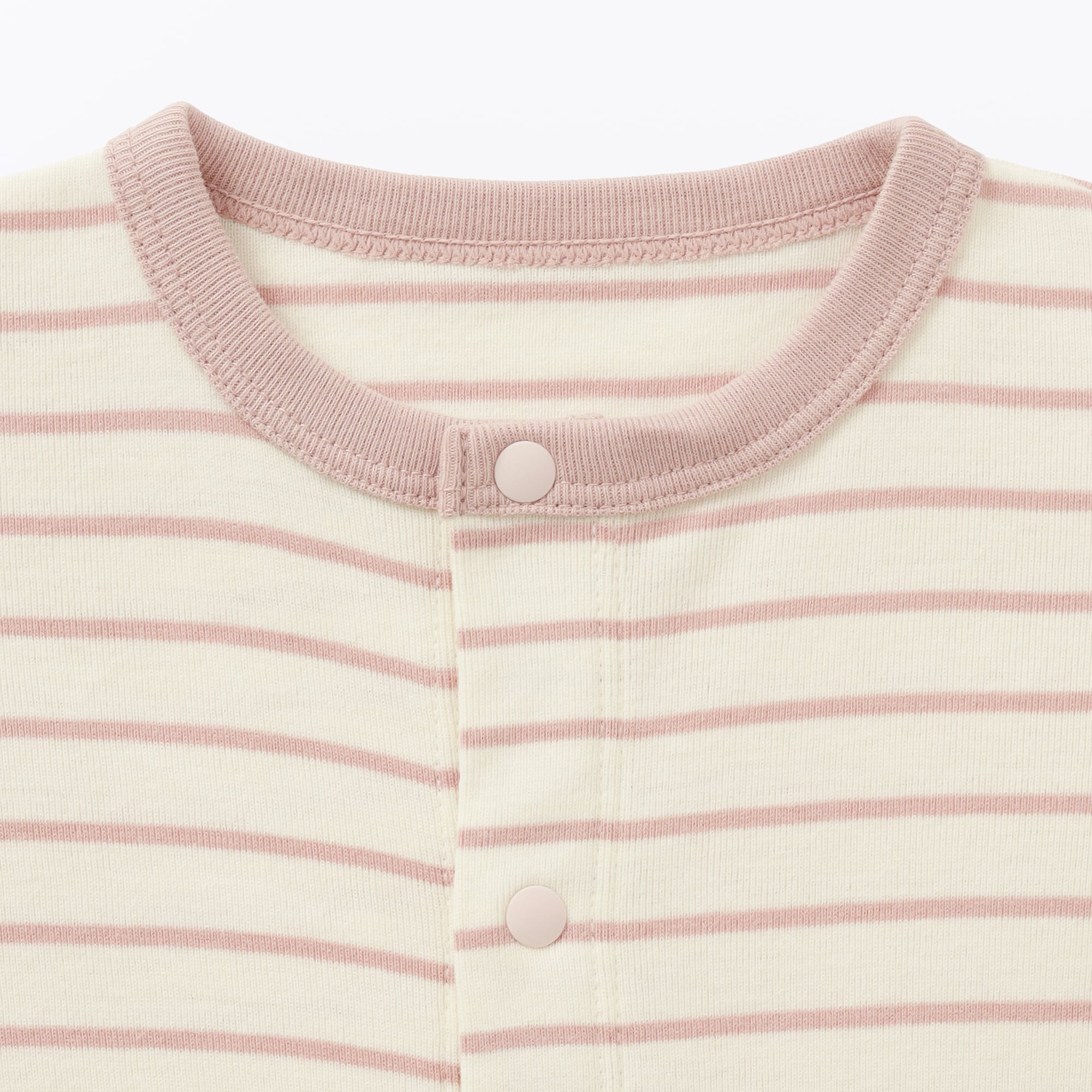 ベビー　脇に縫い目のない起毛フライス編み長袖カバーオール