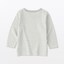ベビー　あたまするっと　接結編みクルーネック長袖Ｔシャツ
