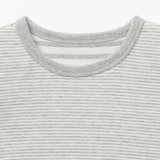 ベビー　あたまするっと　接結編みクルーネック長袖Ｔシャツ