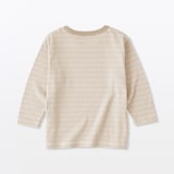 ベビー　あたまするっと　接結編みクルーネック長袖Ｔシャツ