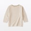ベビー　あたまするっと　接結編みクルーネック長袖Ｔシャツ