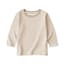 ベビー　あたまするっと　接結編みクルーネック長袖Ｔシャツ