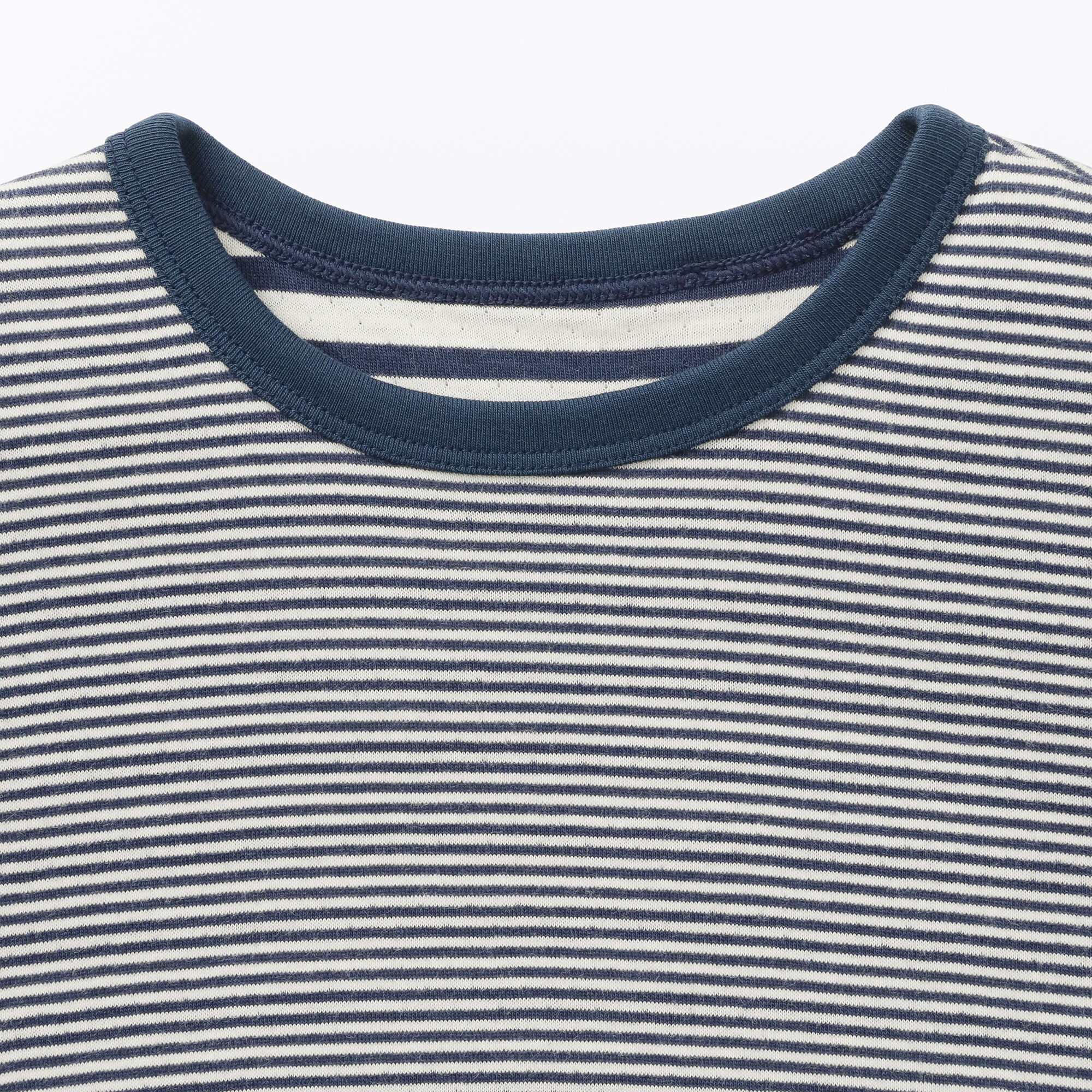 ベビー　あたまするっと　接結編みクルーネック長袖Ｔシャツ