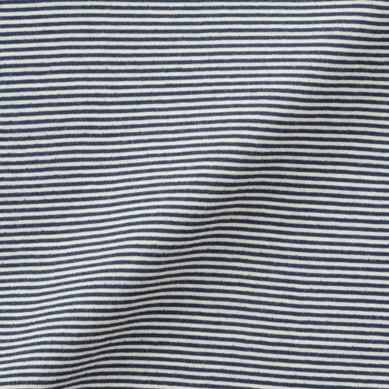 ベビー　あたまするっと　接結編みクルーネック長袖Ｔシャツ