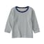 ベビー　あたまするっと　接結編みクルーネック長袖Ｔシャツ