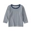 ベビー　あたまするっと　接結編みクルーネック長袖Ｔシャツ