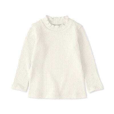 ベビー　ストレッチジャカード編みハイネック長袖Ｔシャツ