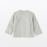 ベビー　裏毛スウェットカーディガン