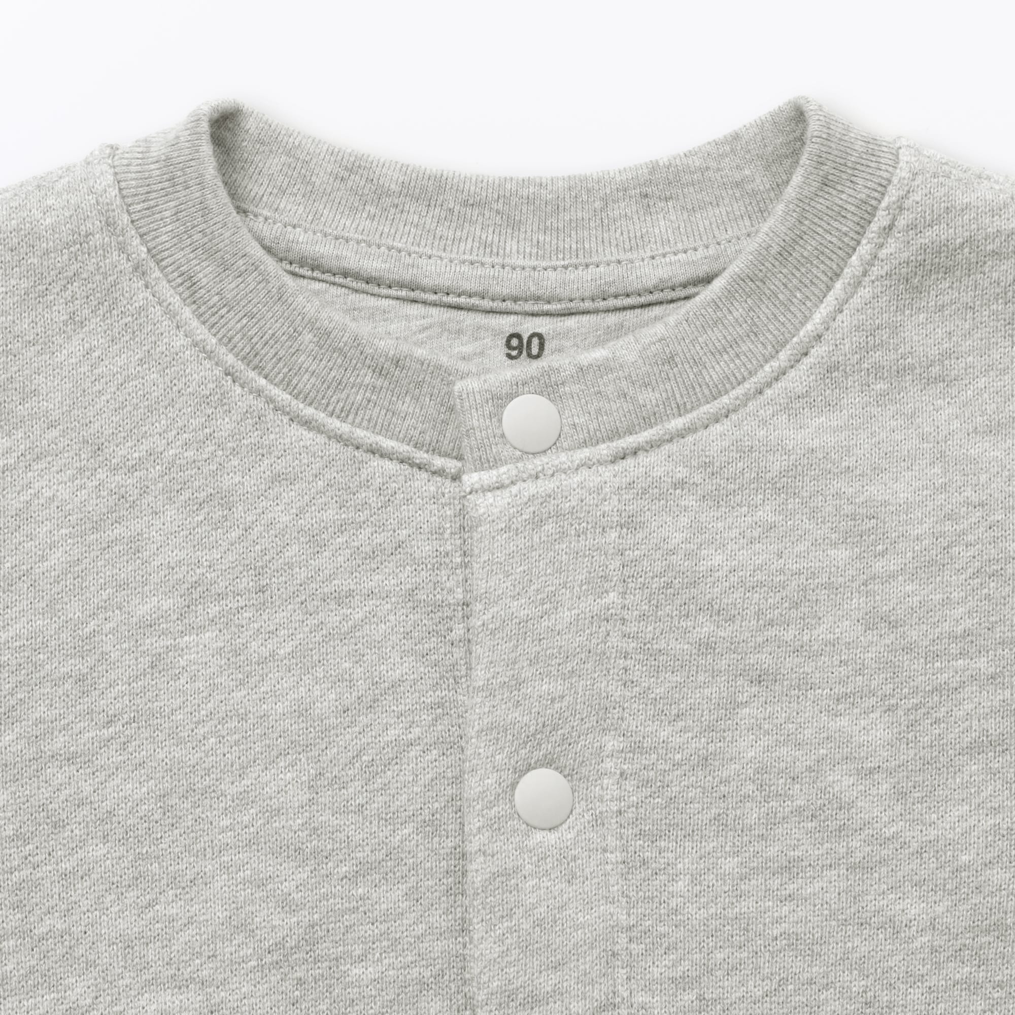 ベビー　裏毛スウェットカーディガン