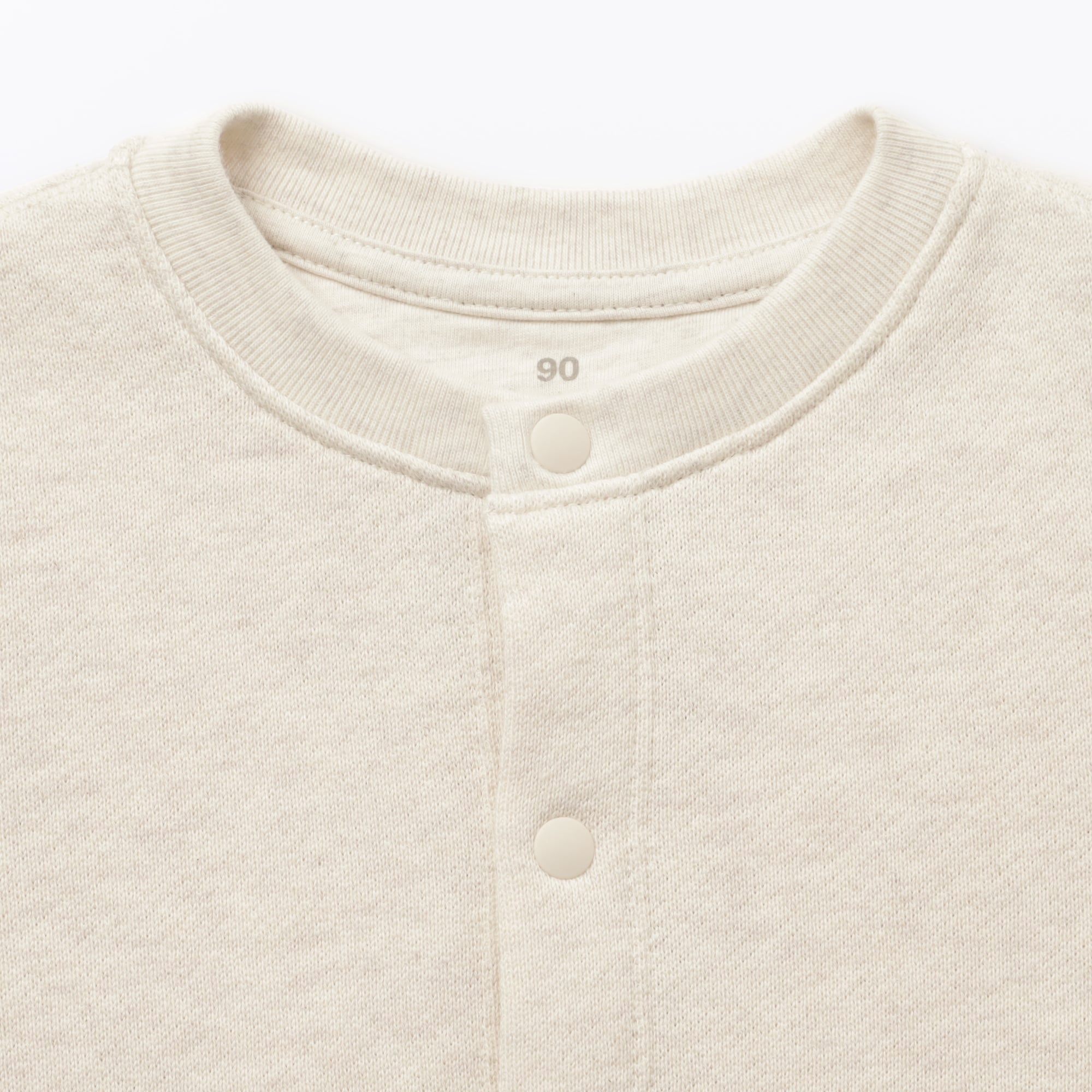 ベビー　裏毛スウェットカーディガン