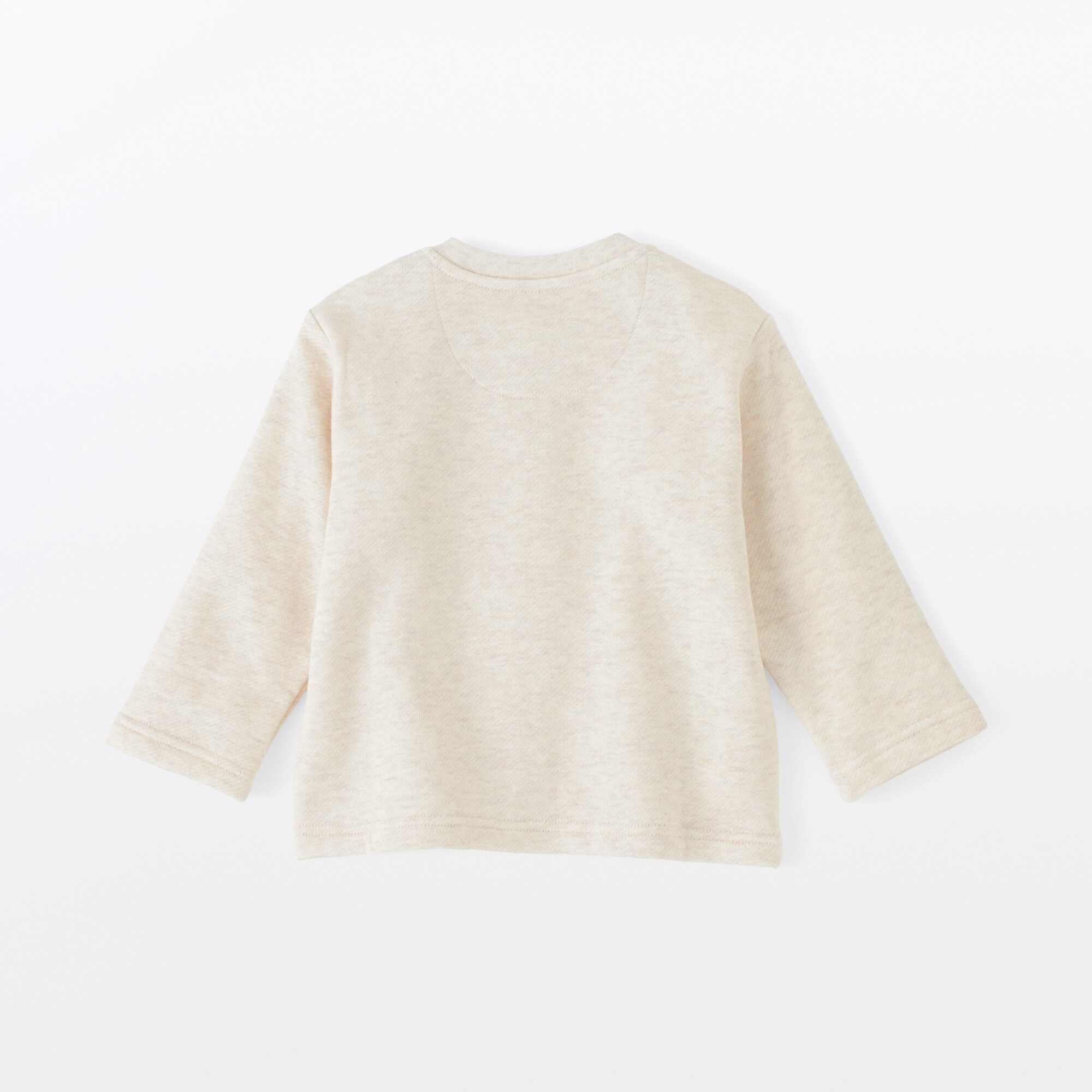 ベビー　裏毛スウェットカーディガン