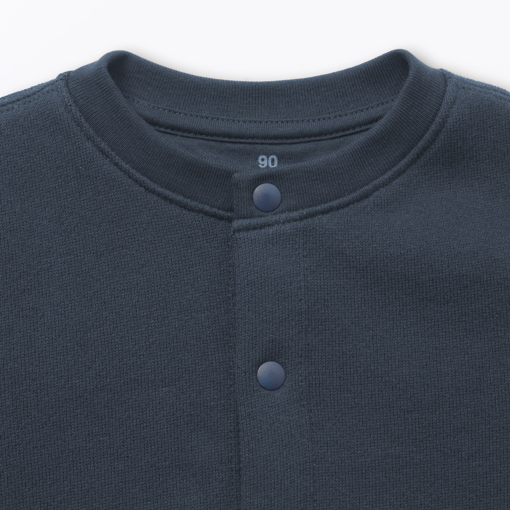 ベビー　裏毛スウェットカーディガン