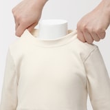 ベビー　両面起毛フランネルプルオーバー長袖ワンピース