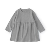 ベビー　あたまするっと　両面起毛クルーネック長袖チュニック