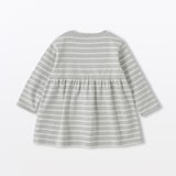 ベビー　あたまするっと　両面起毛クルーネック長袖チュニック