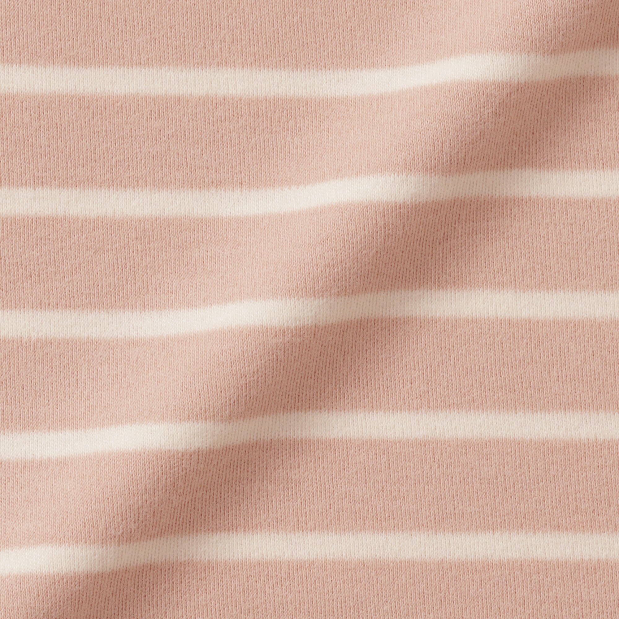 ベビー　あたまするっと　両面起毛クルーネック長袖チュニック