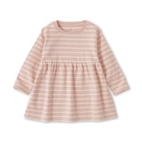 ベビー　あたまするっと　両面起毛クルーネック長袖チュニック