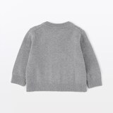 ベビー　洗えるニットクルーネックカーディガン