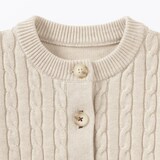 ベビー　洗えるニットクルーネックカーディガン