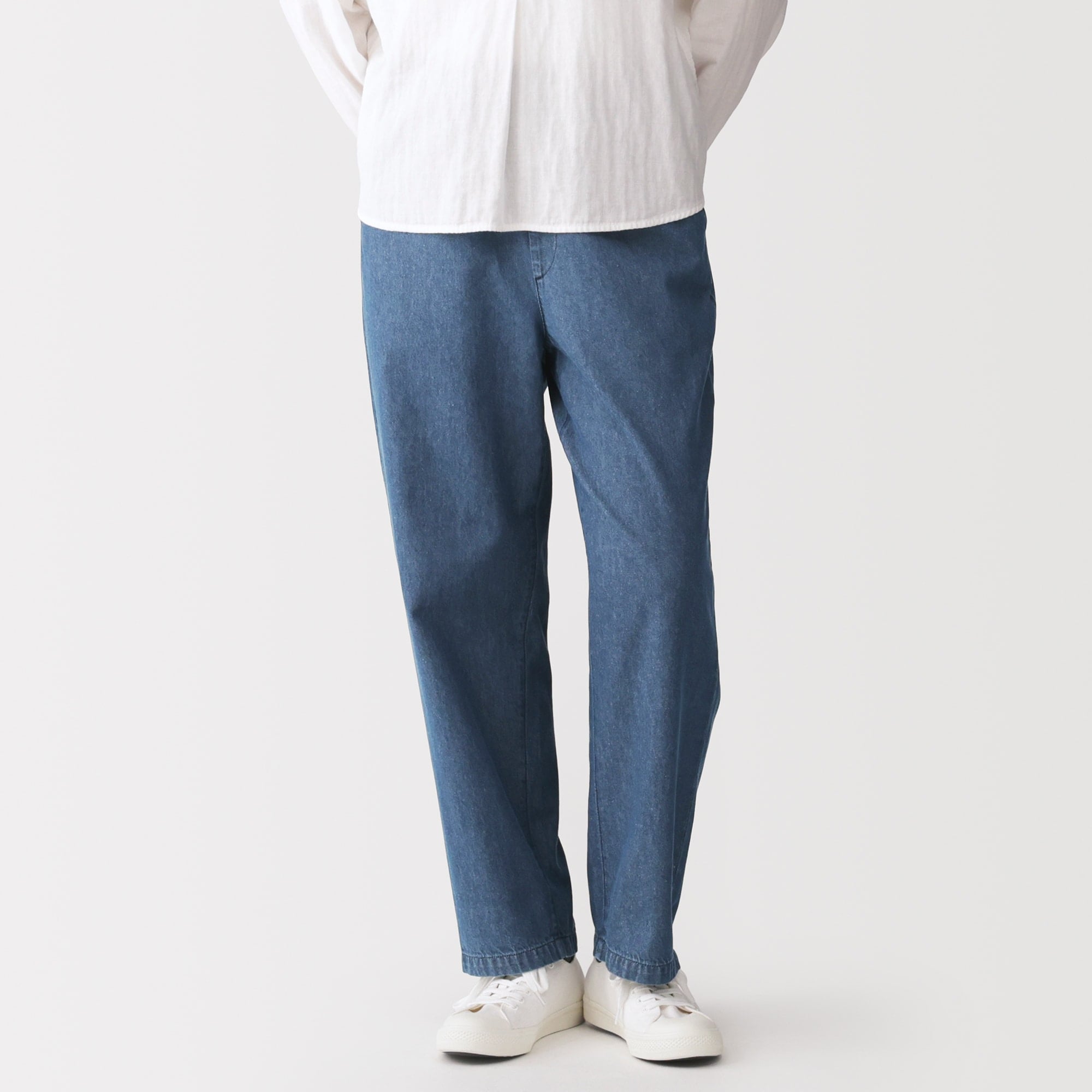 婦人 洗いざらし デニムイージーテーパードパンツ | 無印良品