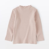 ベビー　ストレッチジャカード編みハイネック長袖Ｔシャツ