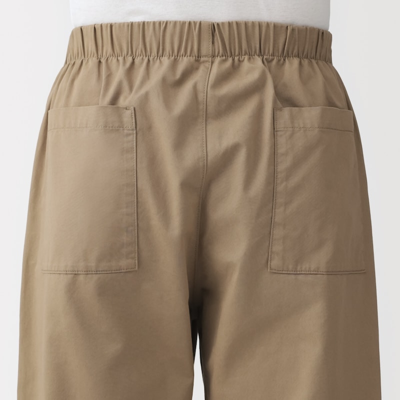 紳士　洗いざらしコットンイージーパンツ