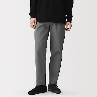 紳士　洗いざらしコットンイージーパンツ