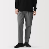 紳士　洗いざらしコットンイージーパンツ