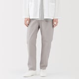 紳士　洗いざらしコットンイージーパンツ