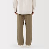 紳士　洗いざらしコットンイージーパンツ