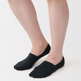 紳士　つま先に縫い目のない　深履きフットカバー（かかと滑り止め付き）