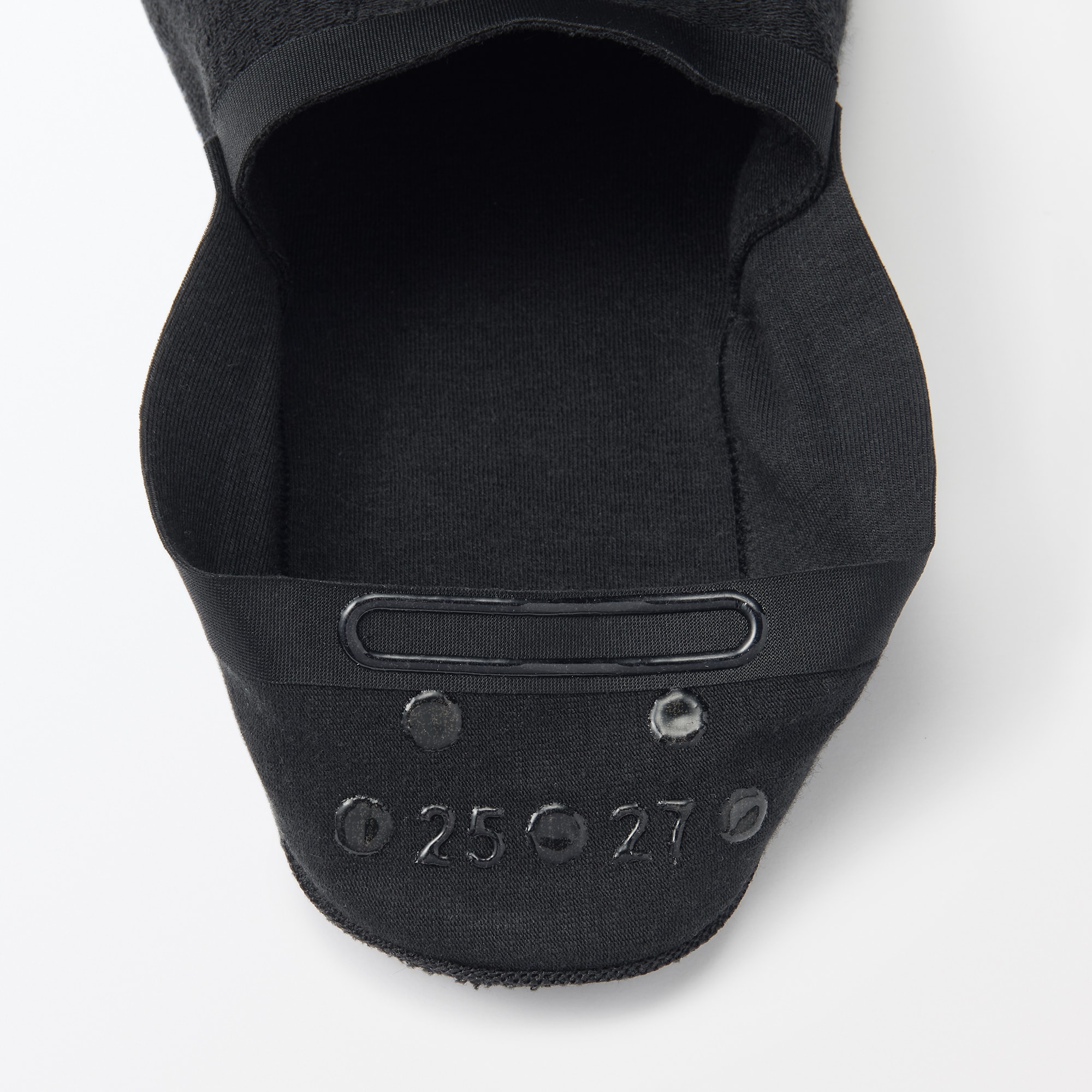 紳士　つま先に縫い目のない　深履きフットカバー（かかと滑り止め付き）