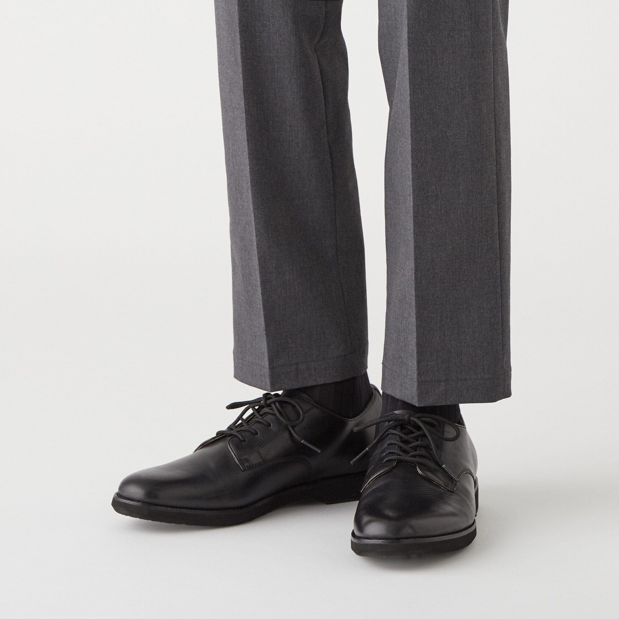 紳士　足なり直角　リブ編み　ビジネス靴下