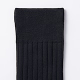 紳士　足なり直角　リブ編み　ビジネス靴下