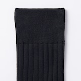 紳士　足なり直角　リブ編み　ビジネス靴下