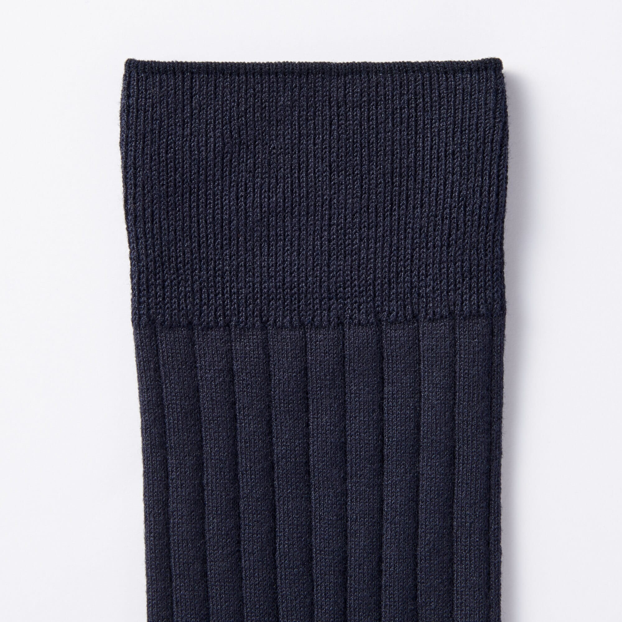 紳士　足なり直角　リブ編み　ビジネス靴下