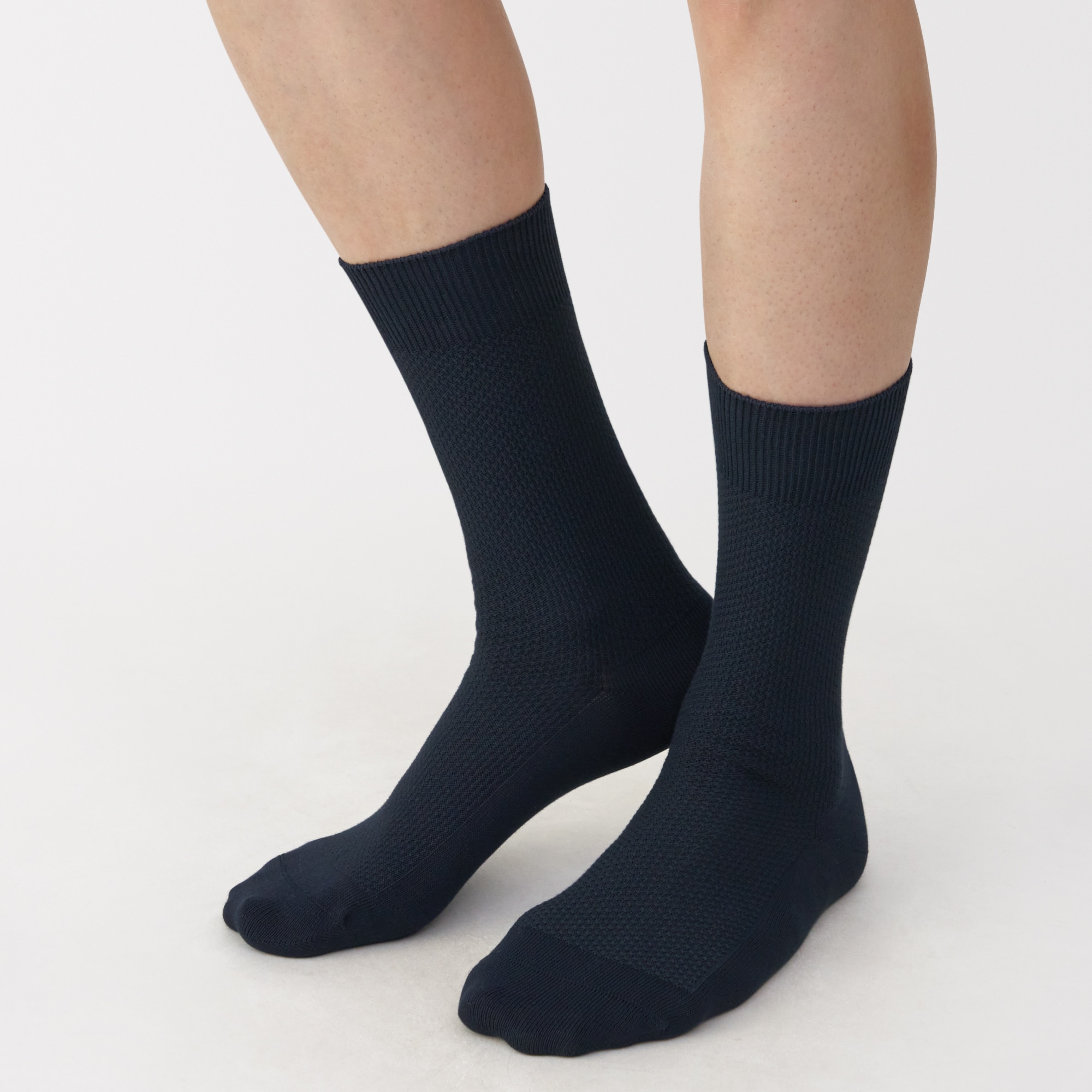 紳士　足なり直角　鹿の子編み　ビジネス靴下