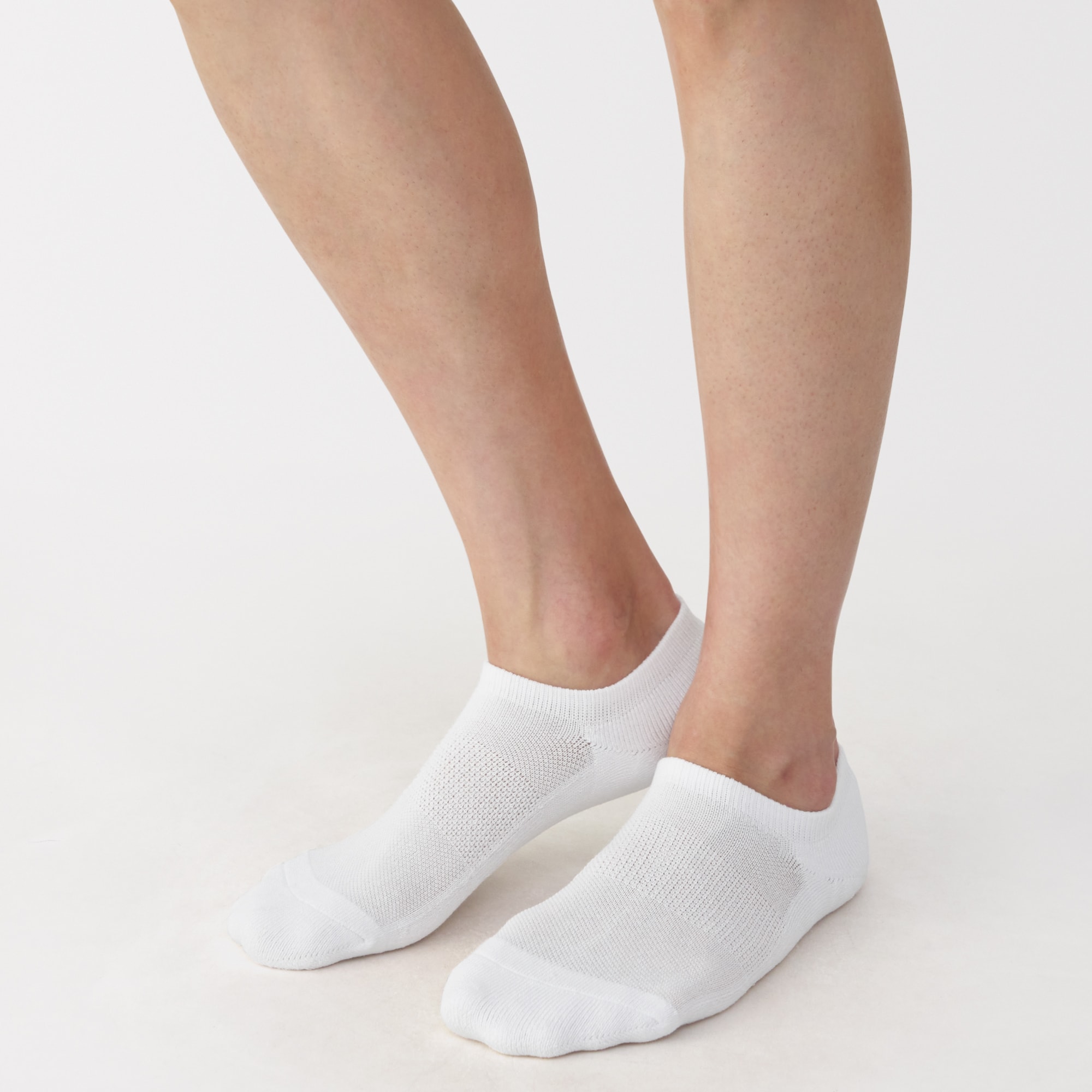 紳士　足なり直角　パイル編み　スニーカーイン（無地）