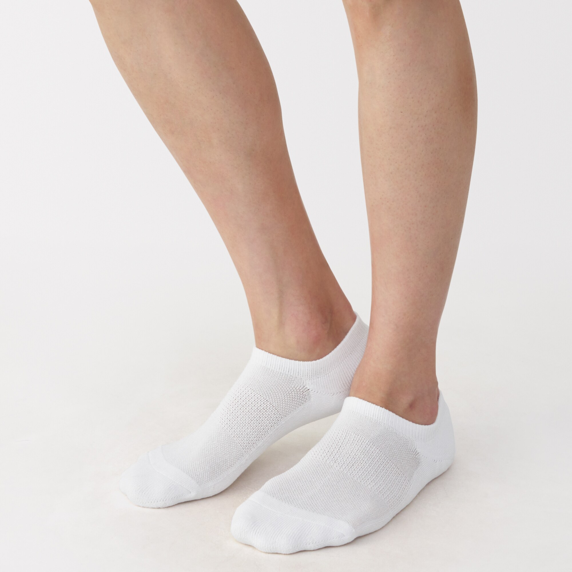 紳士　足なり直角　パイル編み　スニーカーイン（無地）