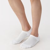 紳士　足なり直角　パイル編み　スニーカーイン（無地）