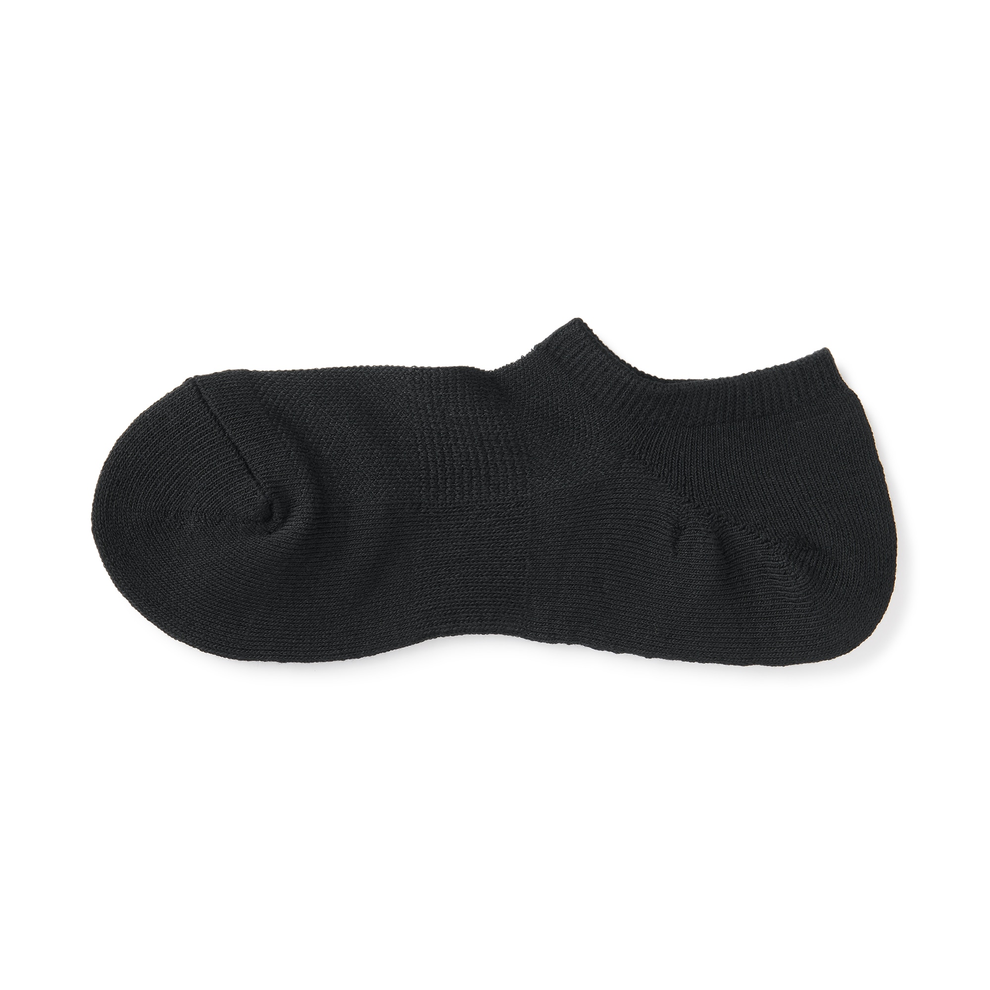 紳士　足なり直角　パイル編み　スニーカーイン（無地）