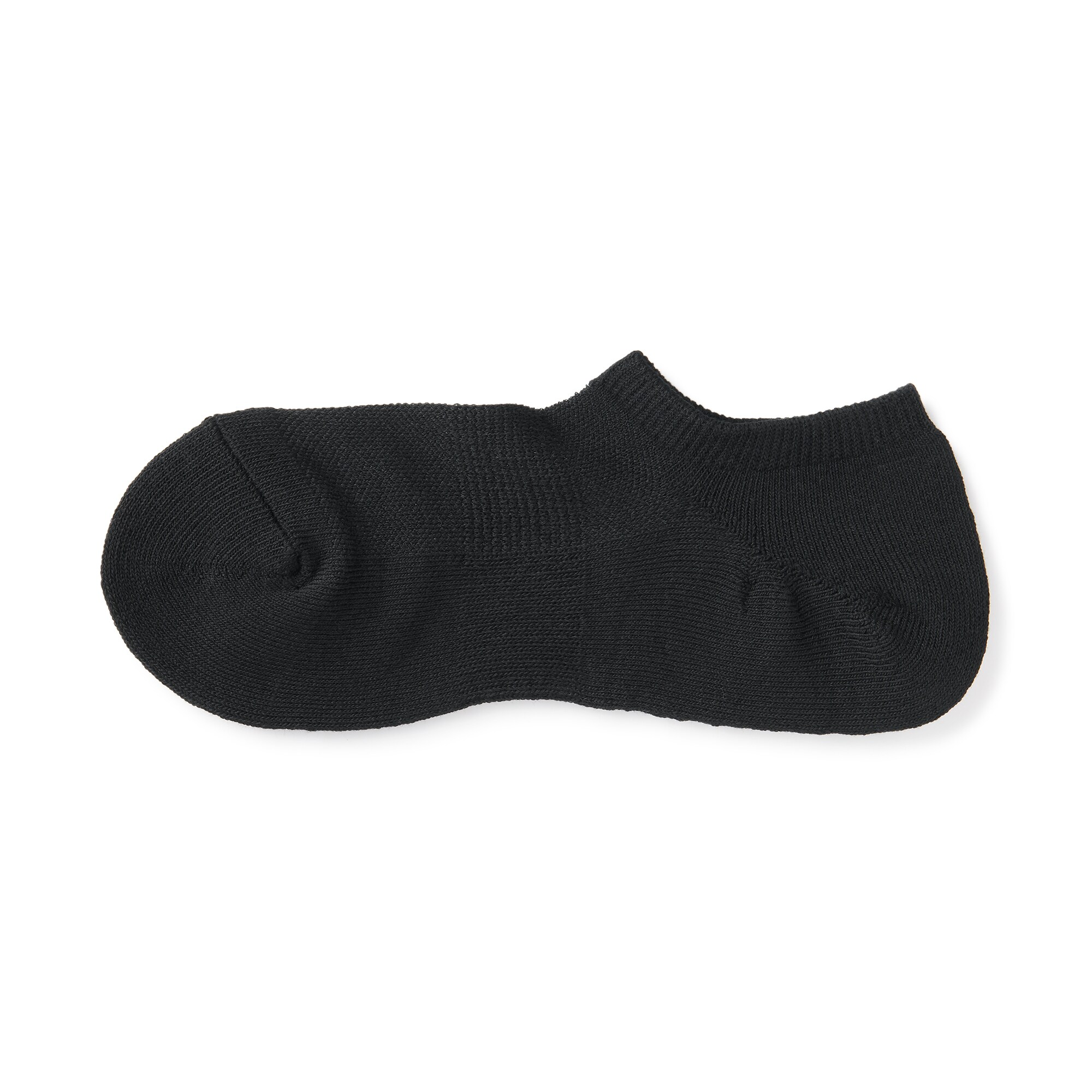 紳士　足なり直角　パイル編み　スニーカーイン（無地）