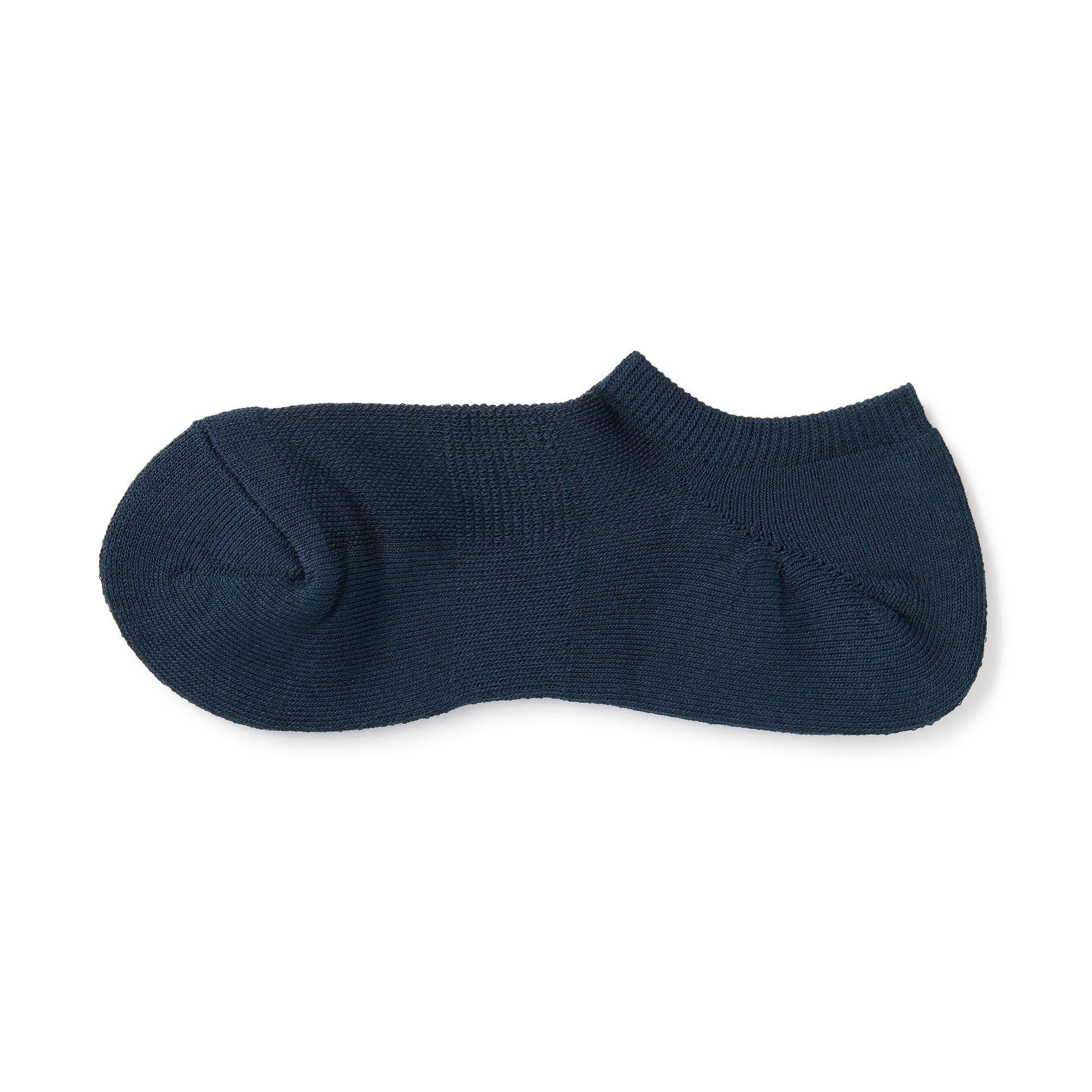 紳士　足なり直角　パイル編み　スニーカーイン（無地）