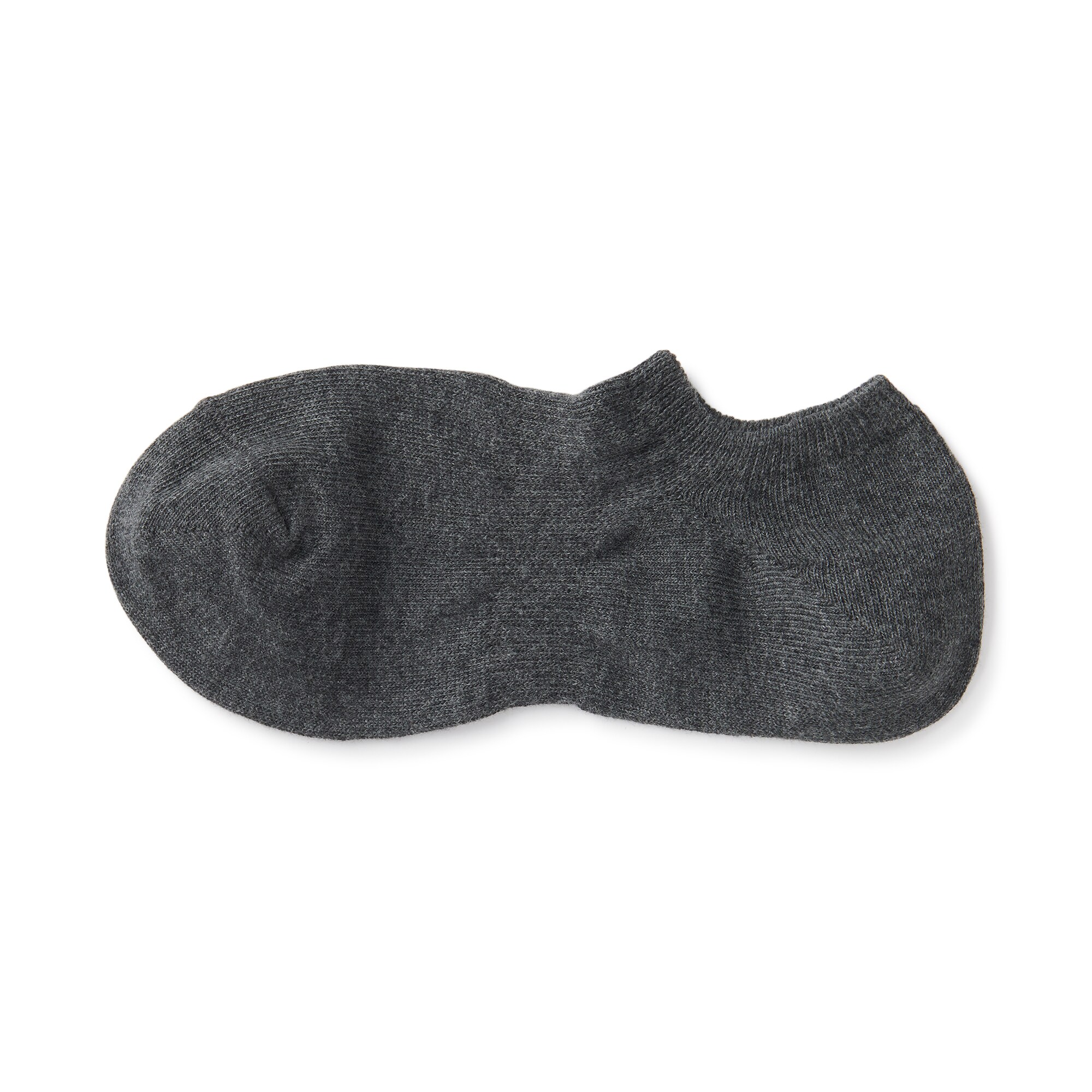 紳士　足なり直角　スニーカーイン（無地）※再生コットン