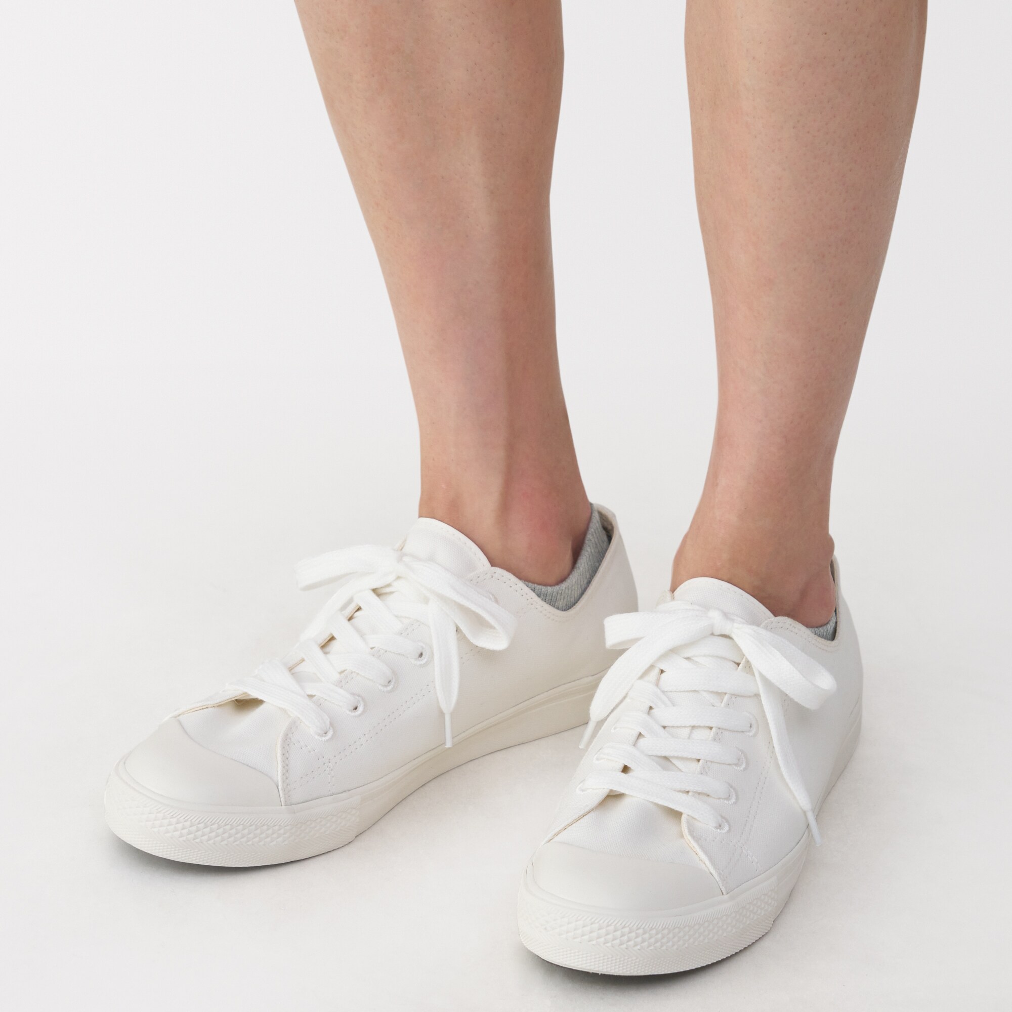 紳士　足なり直角　パイル編み　スニーカーイン（無地）※杢色