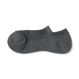 紳士　足なり直角　パイル編み　スニーカーイン（無地）※杢色