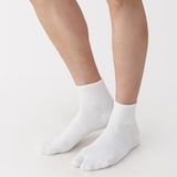 紳士　足なり直角　たび型ショート丈靴下