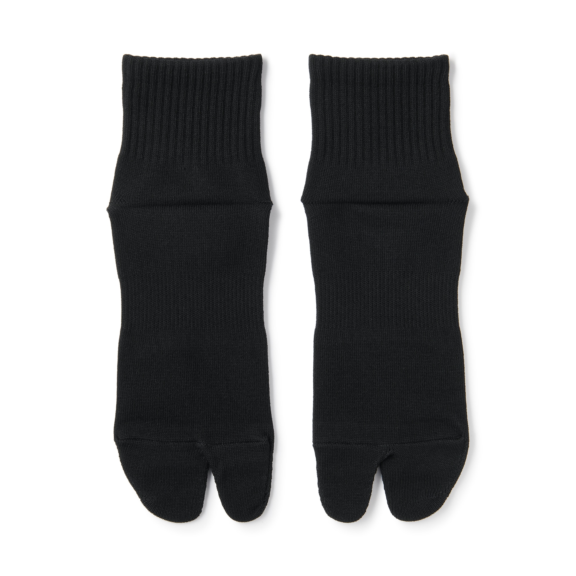 紳士　足なり直角　たび型ショート丈靴下