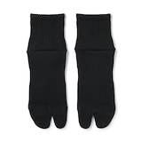 紳士　足なり直角　たび型ショート丈靴下